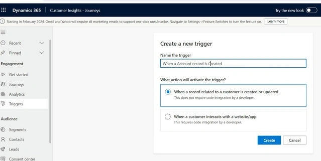 Create Trigger
