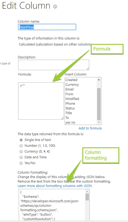 Trigger MS Flow On SharePoint List Items Based On Column Formatting