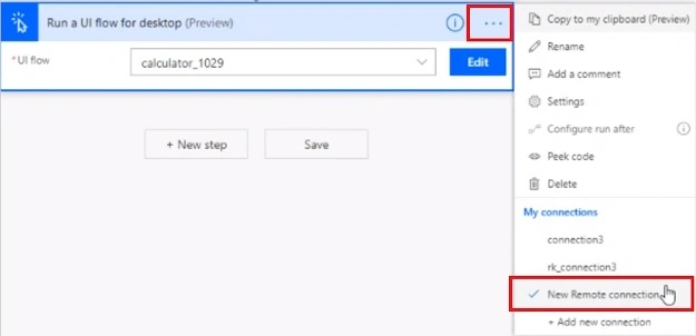 Remote connection