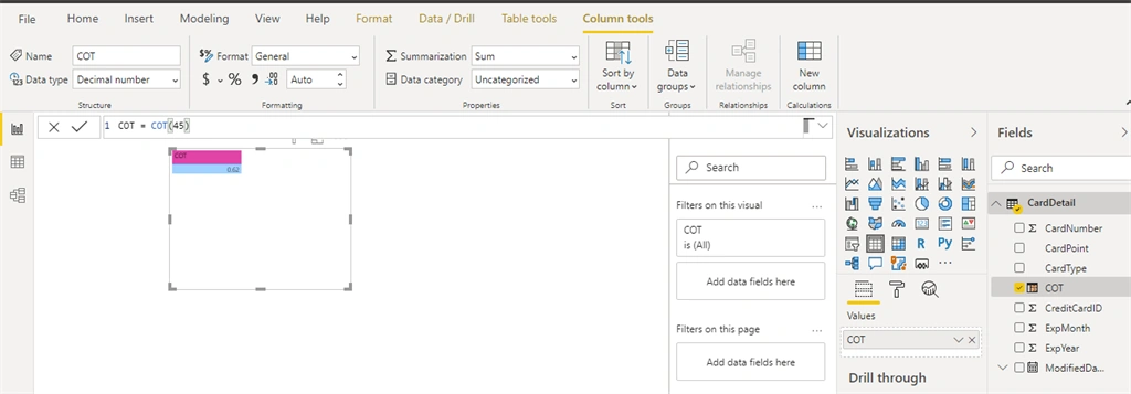 Trigonometric DAX Function In Power BI