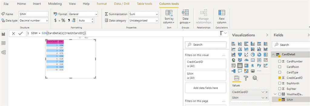 Trigonometric DAX Function In Power BI