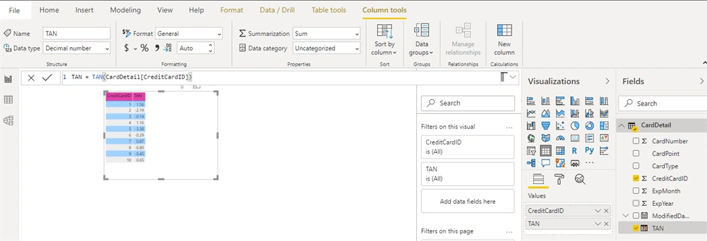 Trigonometric DAX Function In Power BI