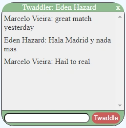 Twaddle Application Using SignalR