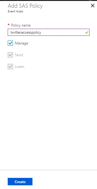 Add an SAS Policy name