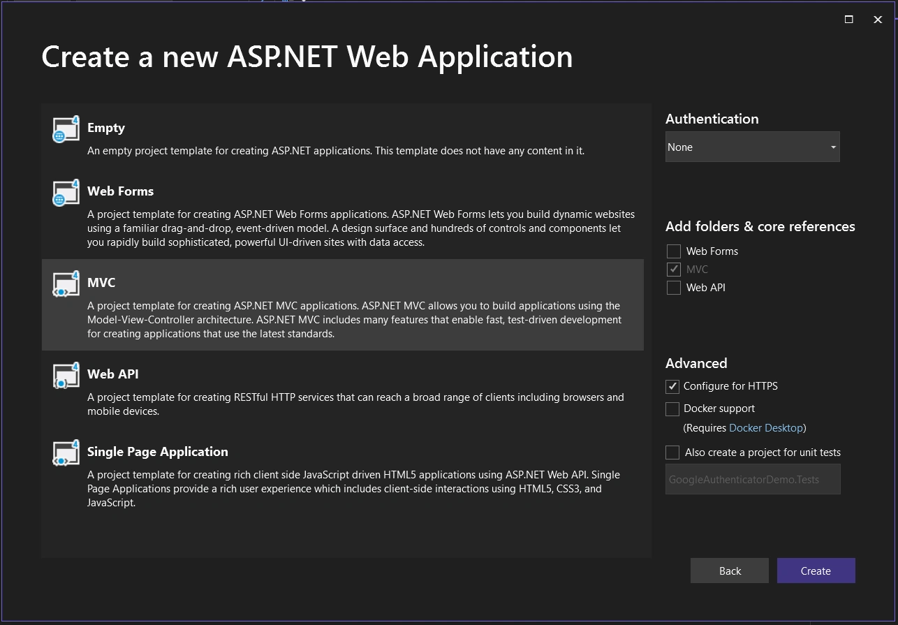 Two-Factor Authentication using Google Authenticator in Asp.Net MVC