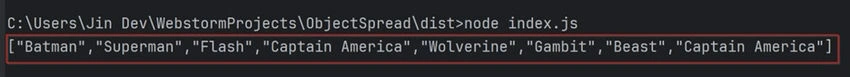 Spread syntax