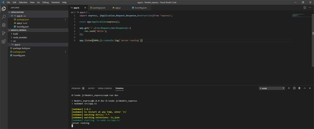 TypeScript Setup With Node And Express