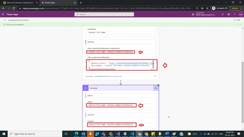 Understand Bound Action in Power Automate
