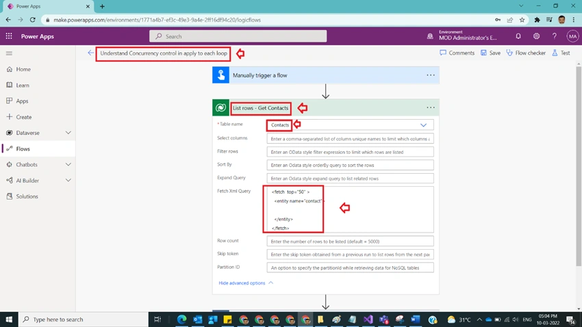 Understand Concurrency Control In Apply To Each Loop In Power Automate