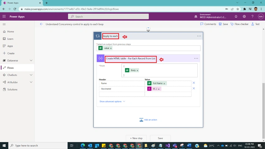 Understand Concurrency Control In Apply To Each Loop In Power Automate