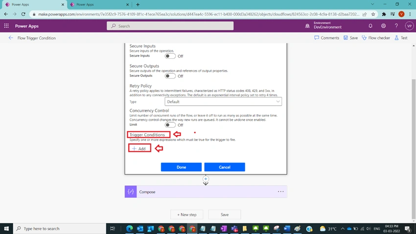 Understand Flow Trigger Condition in Power Automate