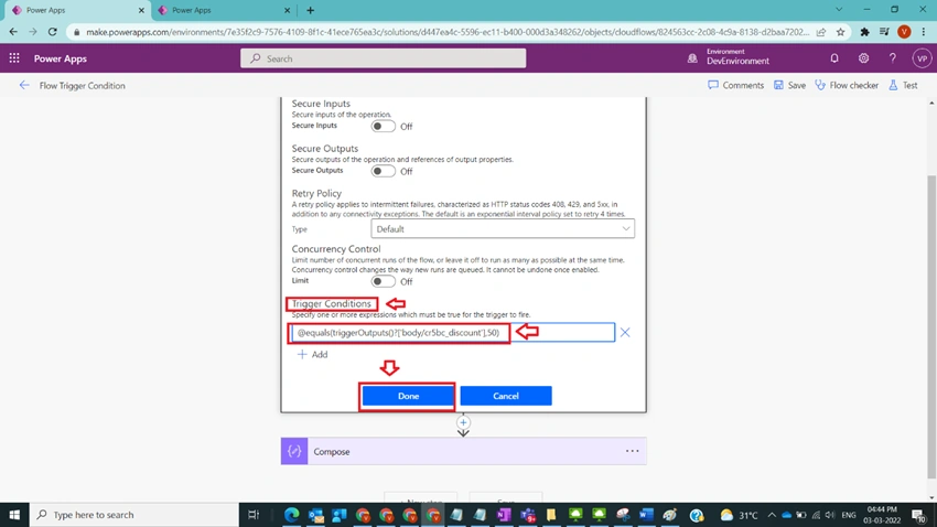Understand Flow Trigger Condition in Power Automate