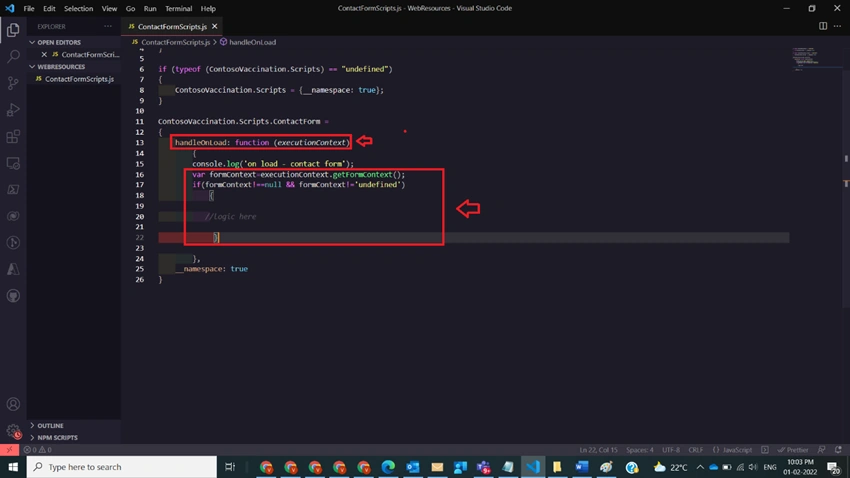 Understand Form Context to Read Form Data with Web Resource in Dynamics CRM