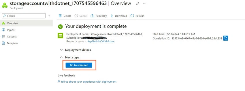 Deployment completed