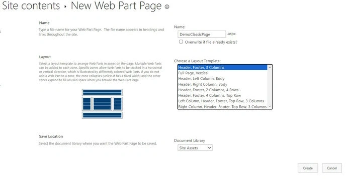 Configure Page