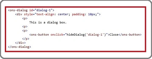 Hide dialog