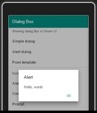 Alert Notification box