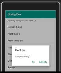  Confirm the Notification box