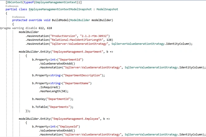 Understanding Entity Framework Core and Code First Migrations in EF Core