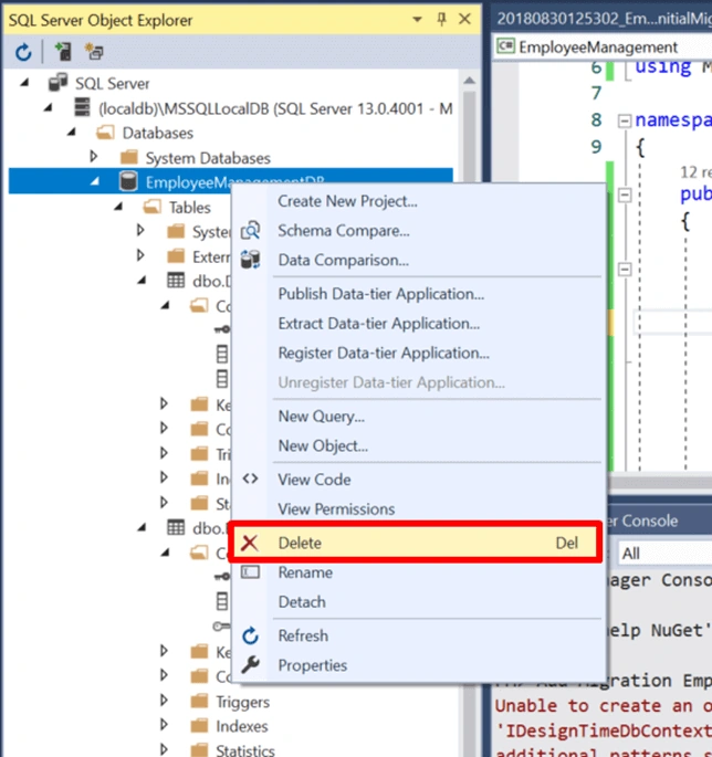 Understanding Entity Framework Core and Code First Migrations in EF Core
