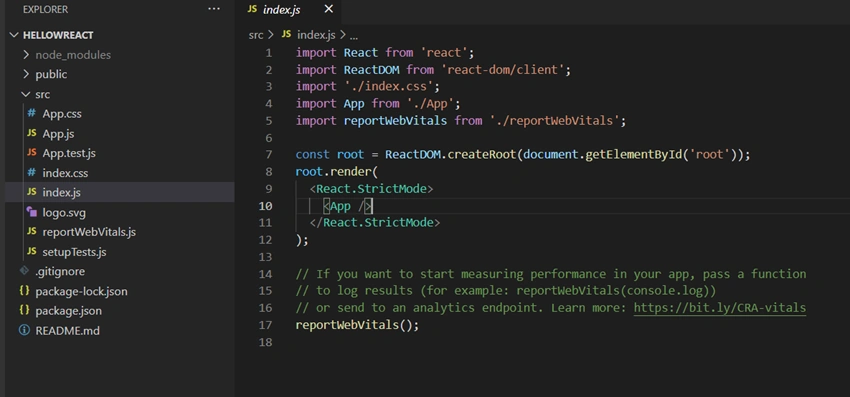 Understand Folder Structure for React project