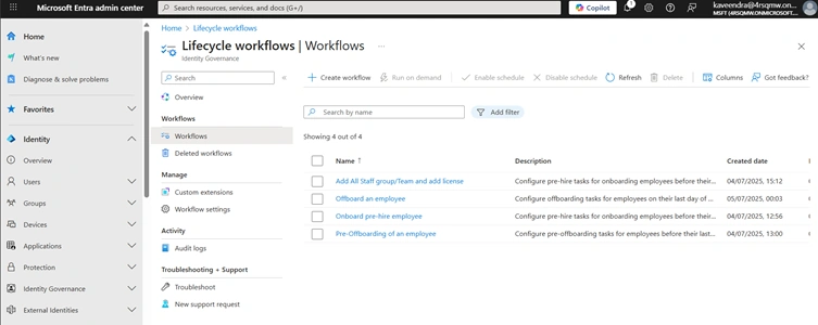 Lifecycle Workflow