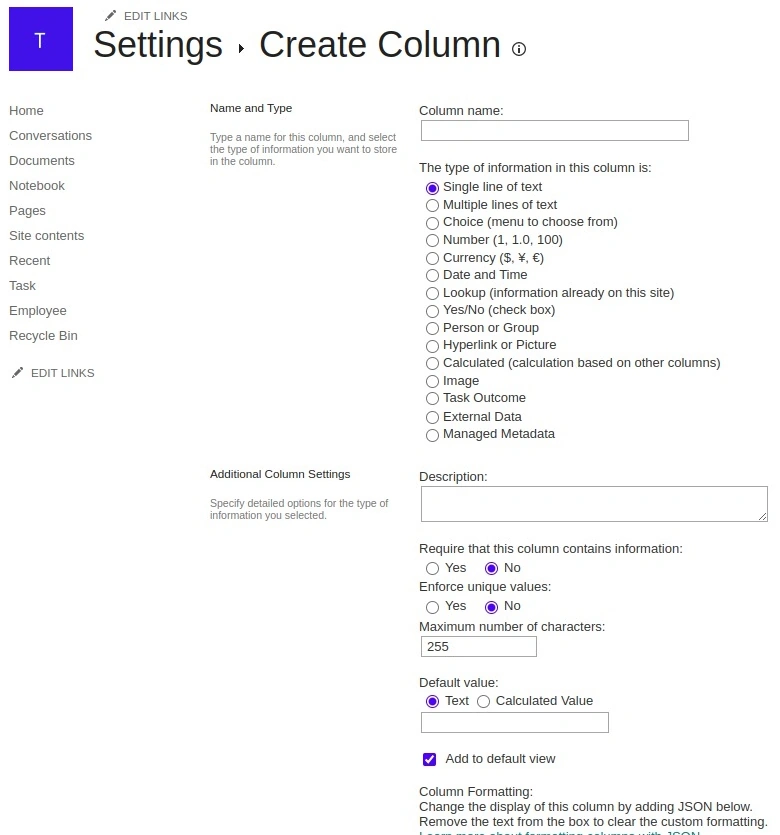 Create Column