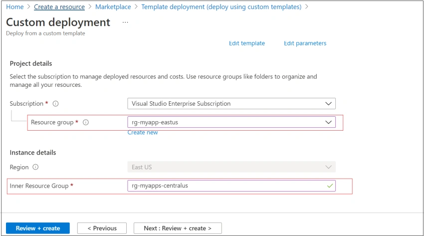 Understanding Nested ARM Templates With An Example