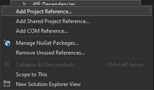 Add Project reference