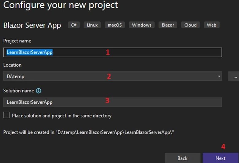 Configure your new project
