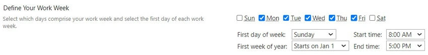 Define your week