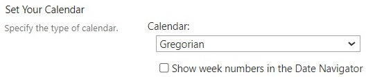 Set your calendar