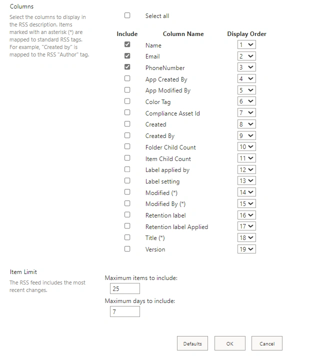 Modify columns
