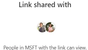 Link shared with