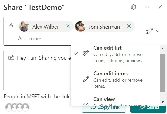Share test demo