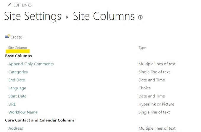 Base column