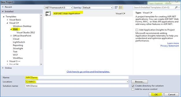 MVC application