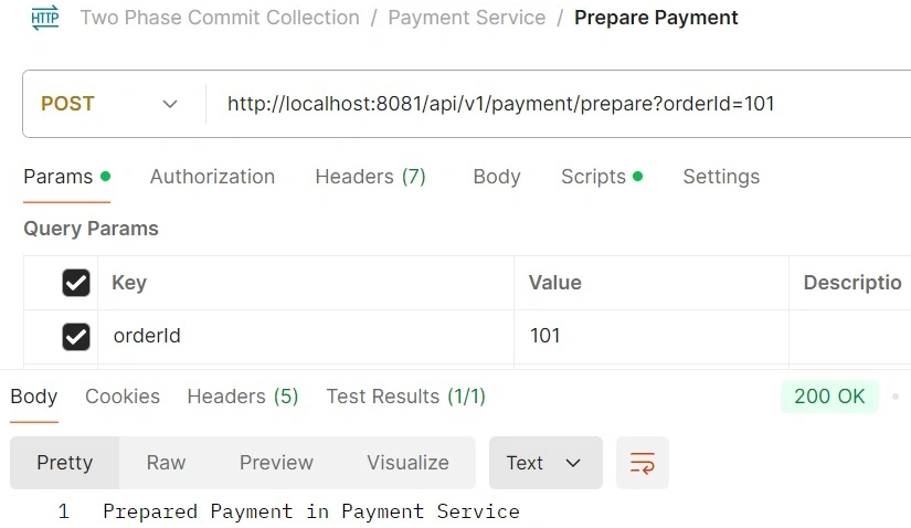 Prepare Payment