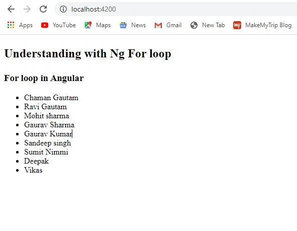 Understanding With NgFor Loop In Angular
