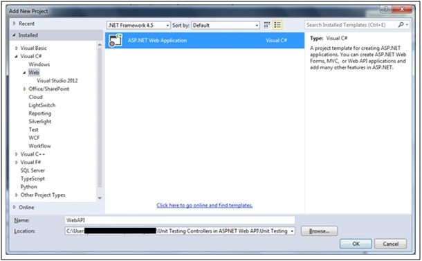 web API project