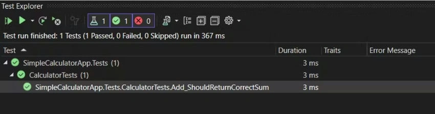 Running the Test