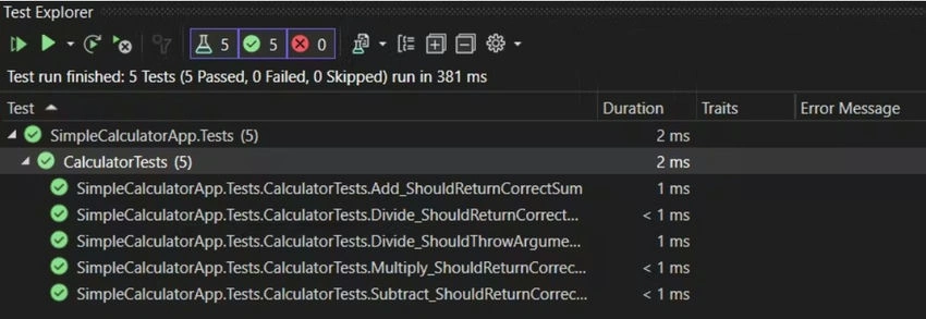 Running the Test