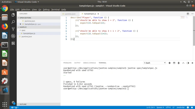 Unit Testing Using Jasmine