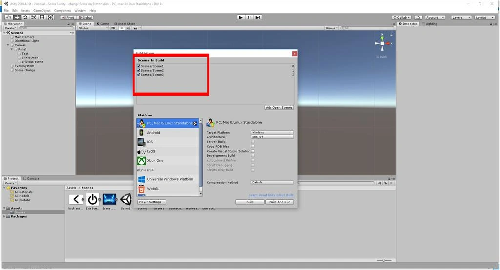 Unity Change Scene On Button Click Using C# Scripts In Unity