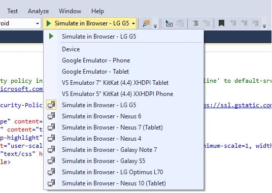 Visual studio