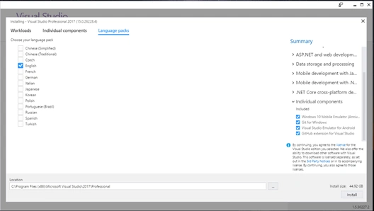 visual studio 2017