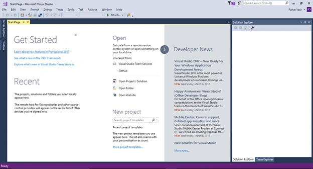 visual studio 2017