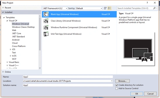 visual studio 2017
