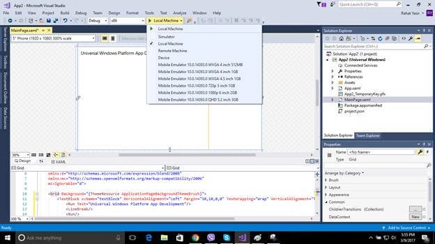 visual studio 2017