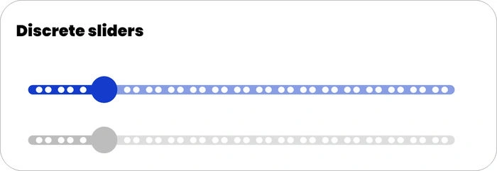 Discrete Sliders